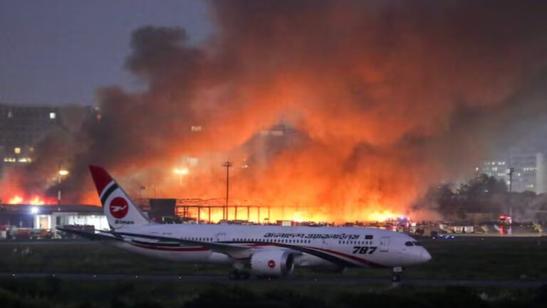 Aeroporti përfshihet nga flakët, kryeqyteti mbulohet nga tymi img 7266